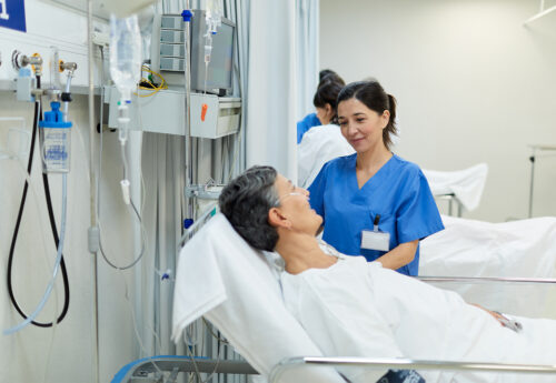 Nurse with a patient