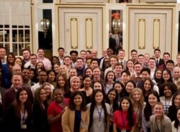 Participants at the Hinman Student Research Symposium